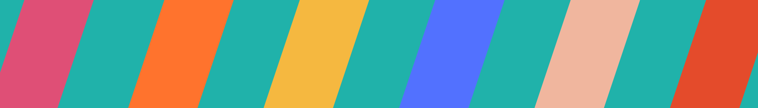 Diagonal striped pattern in alternating bright colors.