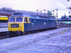 BR Class 47 Diesel Locomotive 47531 at Newton Abbot Railway Station at 13.16 on the 24th. July 1974