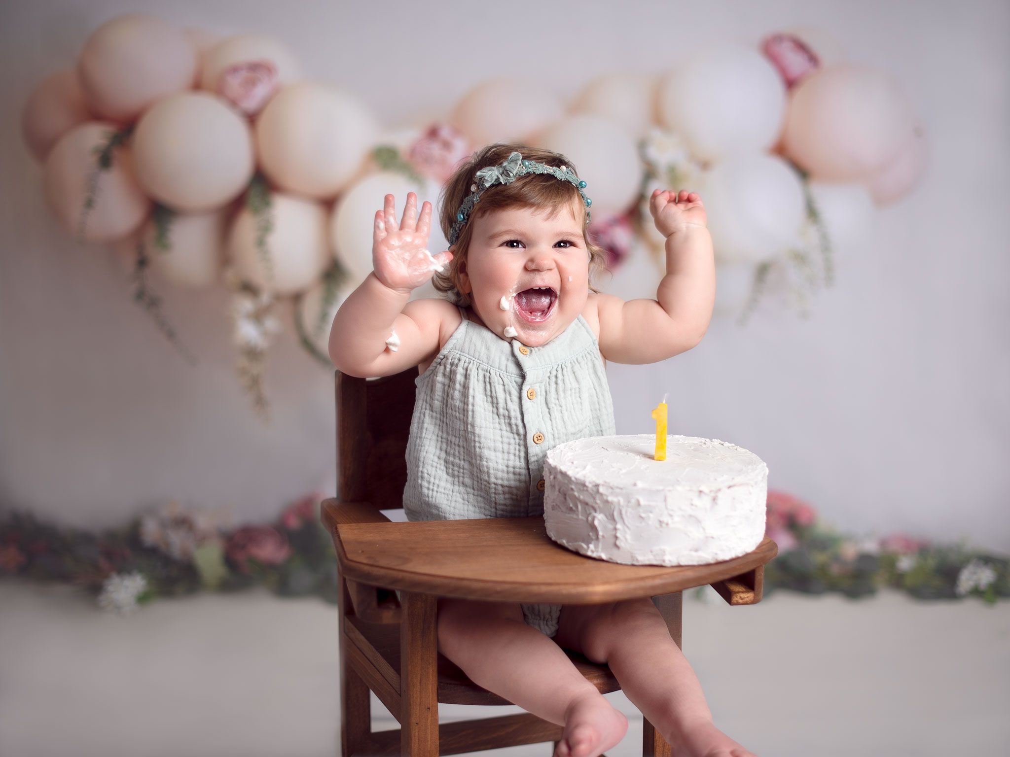 First birthday photoshoot Seattle photography studio