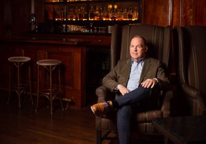 Editorial portrait of a men in Sorrento Hotel, Seattle