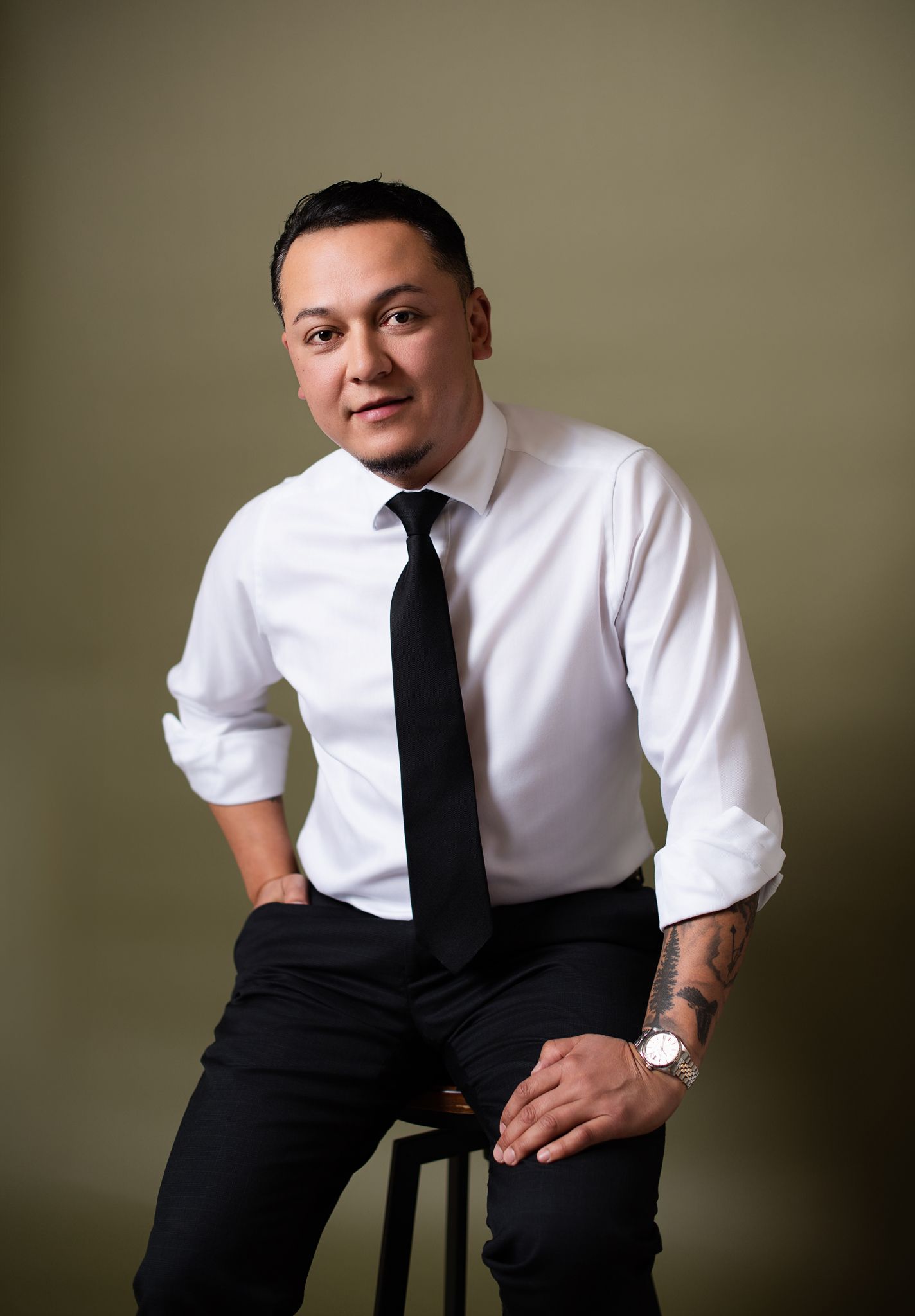 Modern headshot for men