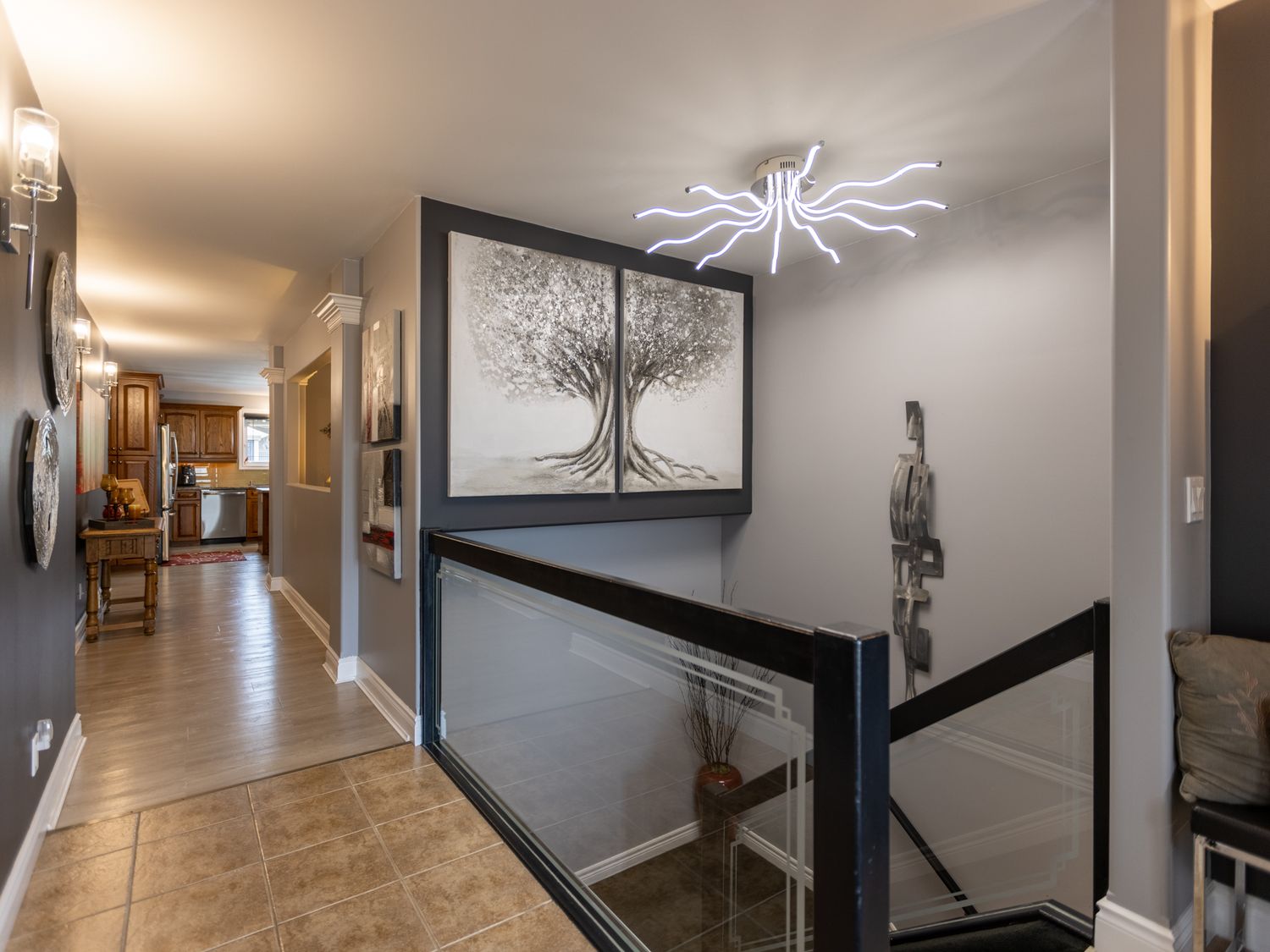 Bright and welcoming entryway photographed for Windsor home listing