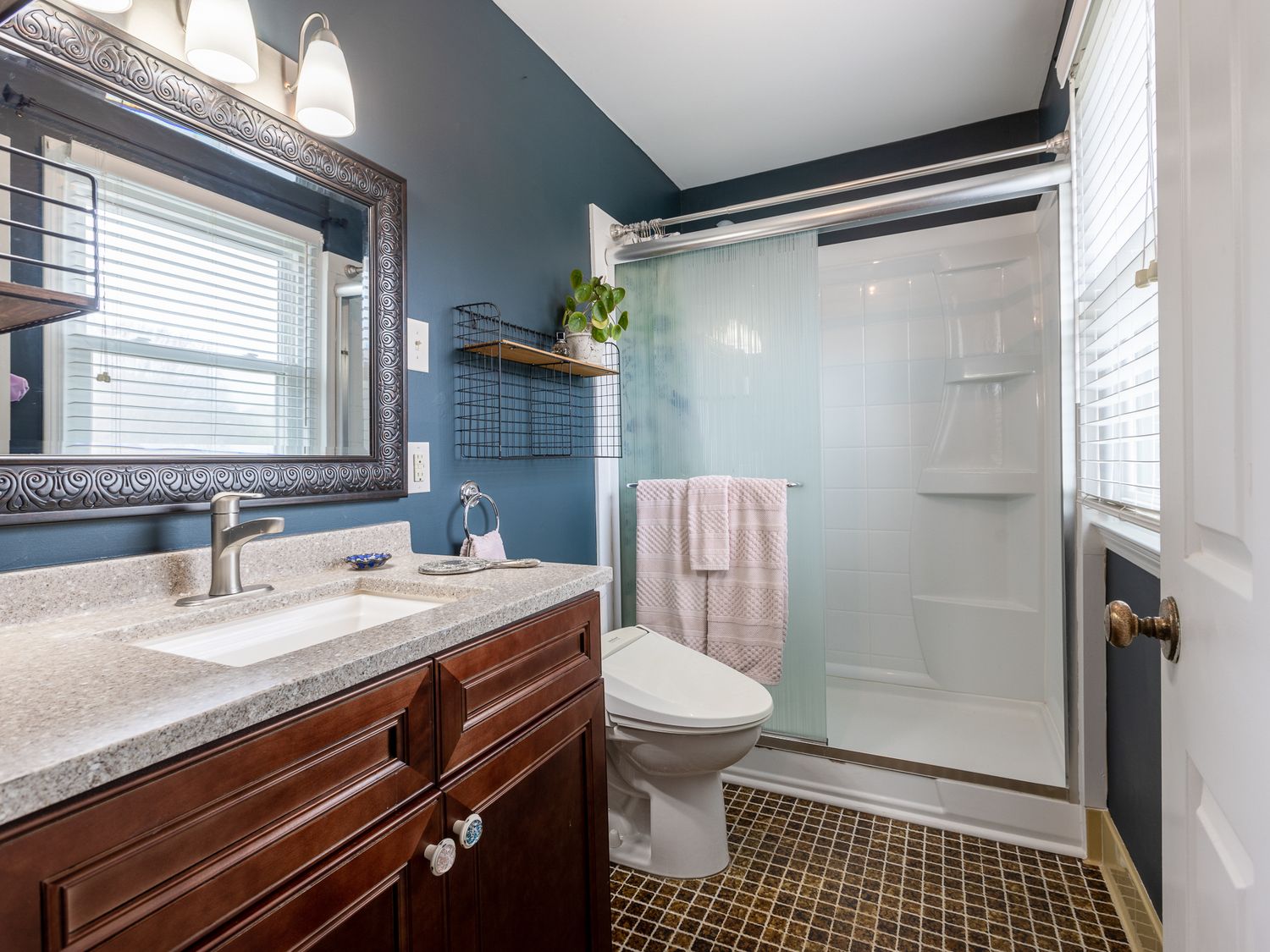 Clean and modern bathroom photographed for Windsor property listing