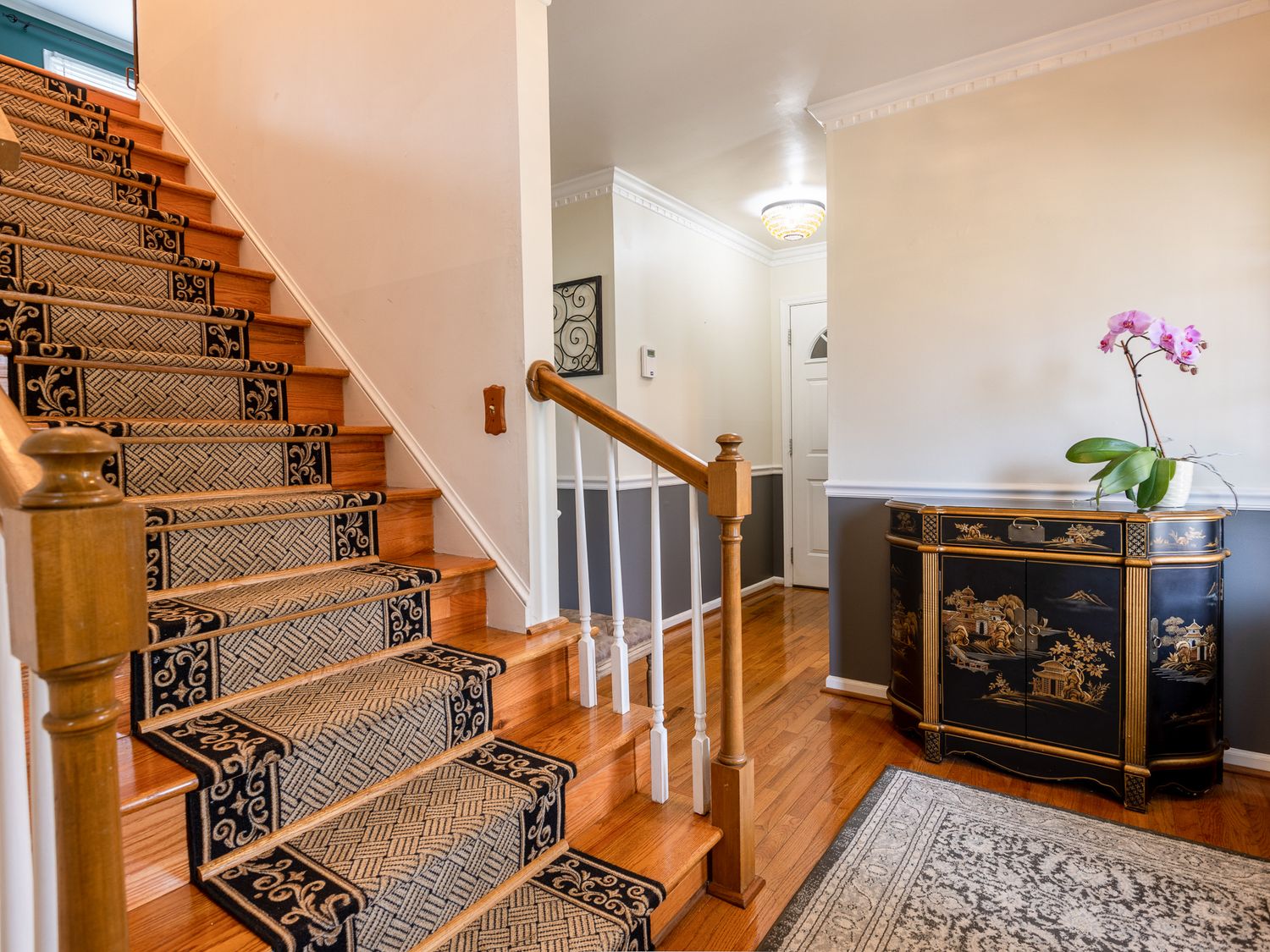 Cozy family room professionally photographed for home sale marketing