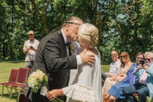Outdoor wedding ceremony