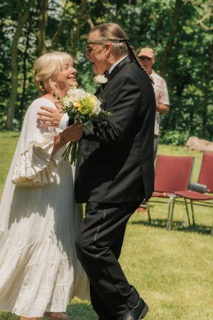 Outdoor wedding ceremony