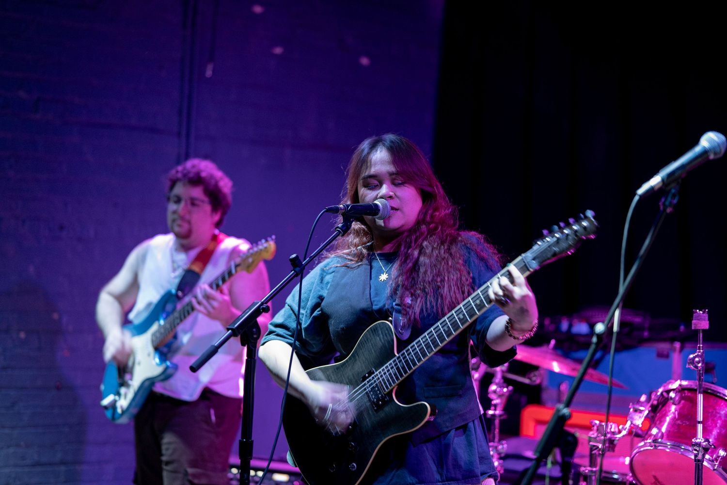 Karass (@karasschicago) perform songs from their EP at a concert event at Burlington Bar in Chicago