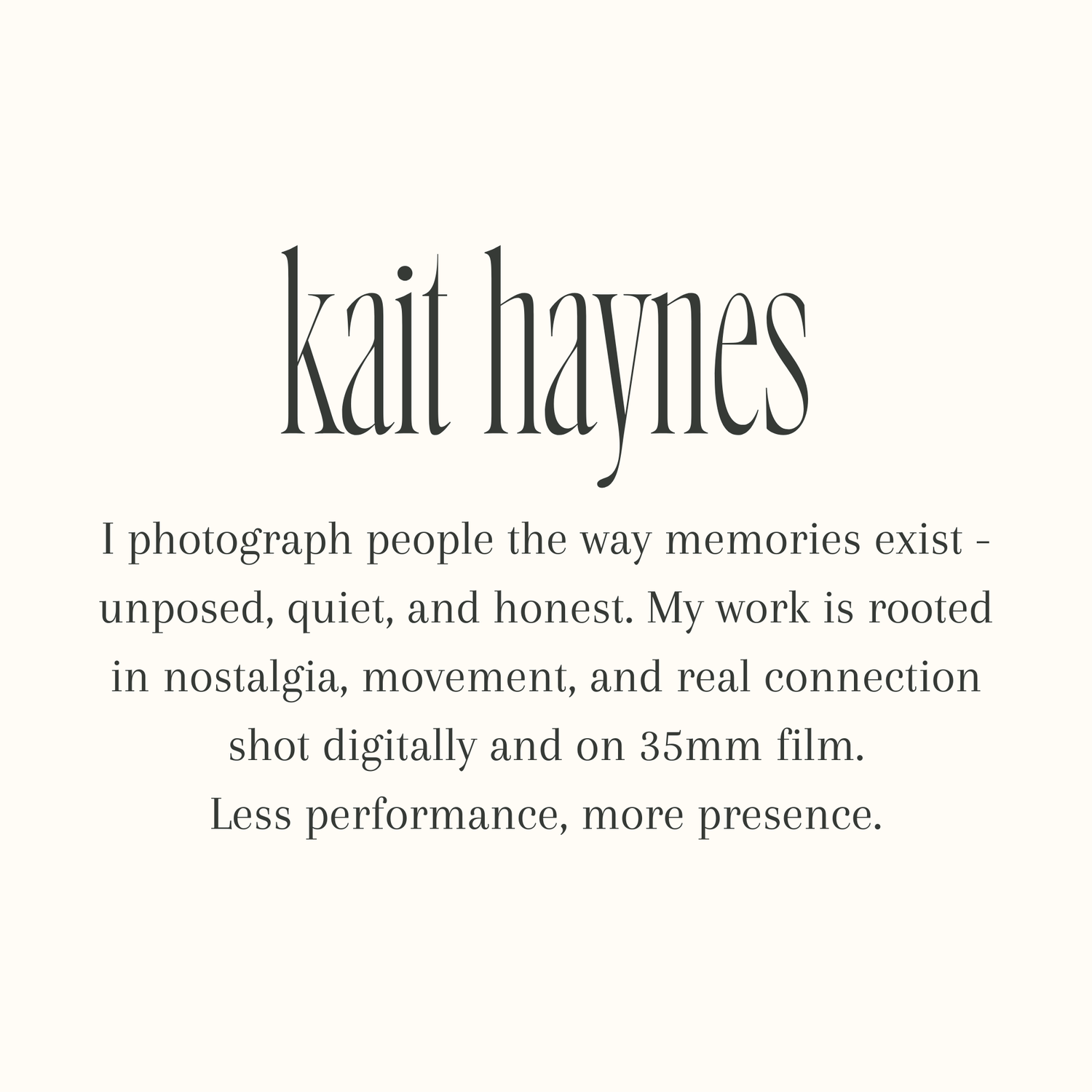 Clean minimalist website header design with text in dark gray on white background.