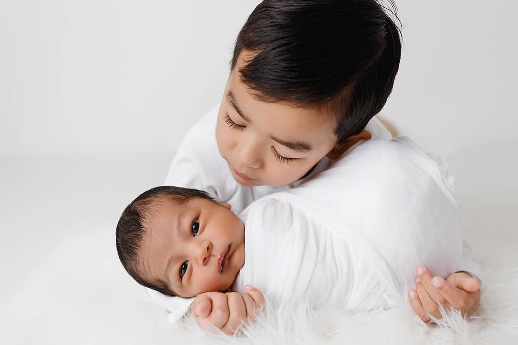 Brothers photoshoot near Murrieta California, newborn baby photos.