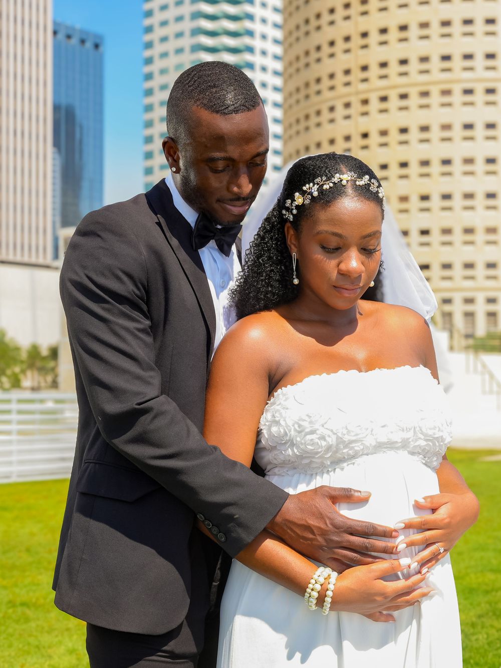 Tampa Riverwalk, Downtown Tampa Elopement photo session with BE Jazy Photography-Tampa Bay Photographer-Elopement-Courthouse wedding
