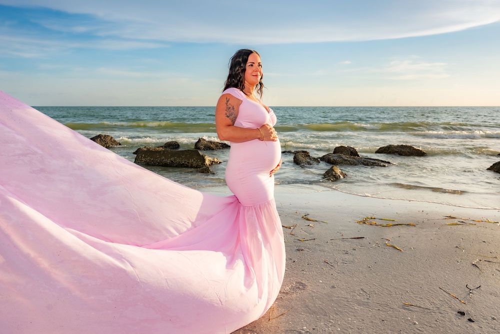 St Pete Beach-Redington Shores-Maternity-sunset photo session with BE Jazy Photography-St Pete Beach Photographer