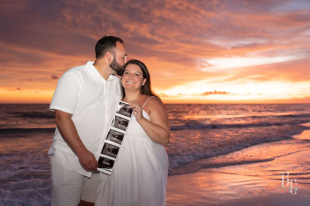 St Pete Beach-Upham Beach-Maternity-sunset photo session with BE Jazy Photography-St Pete Beach Photographer