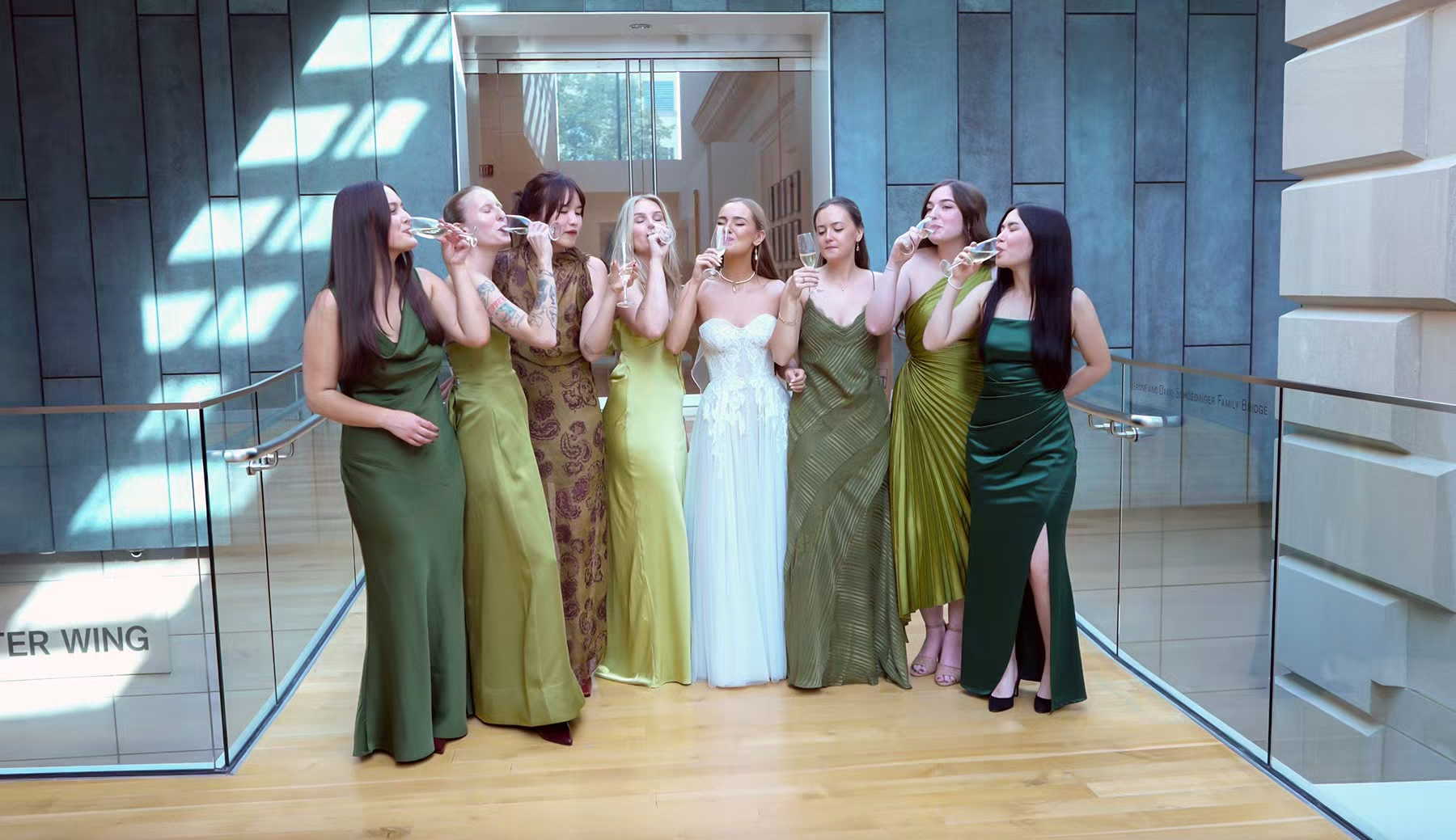 wedding party at Columbus Museum Of Art