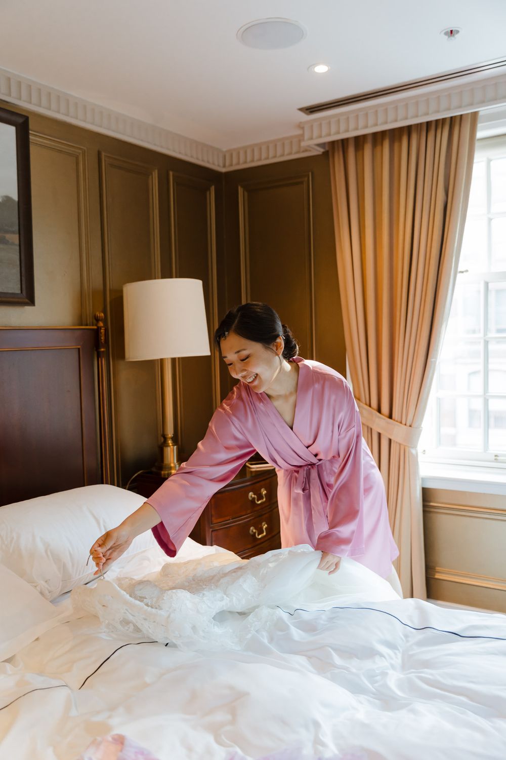 Bride getting ready at Windsor Arms in Toronto