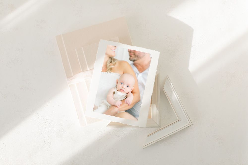 luxury heirloom album of a newborn session