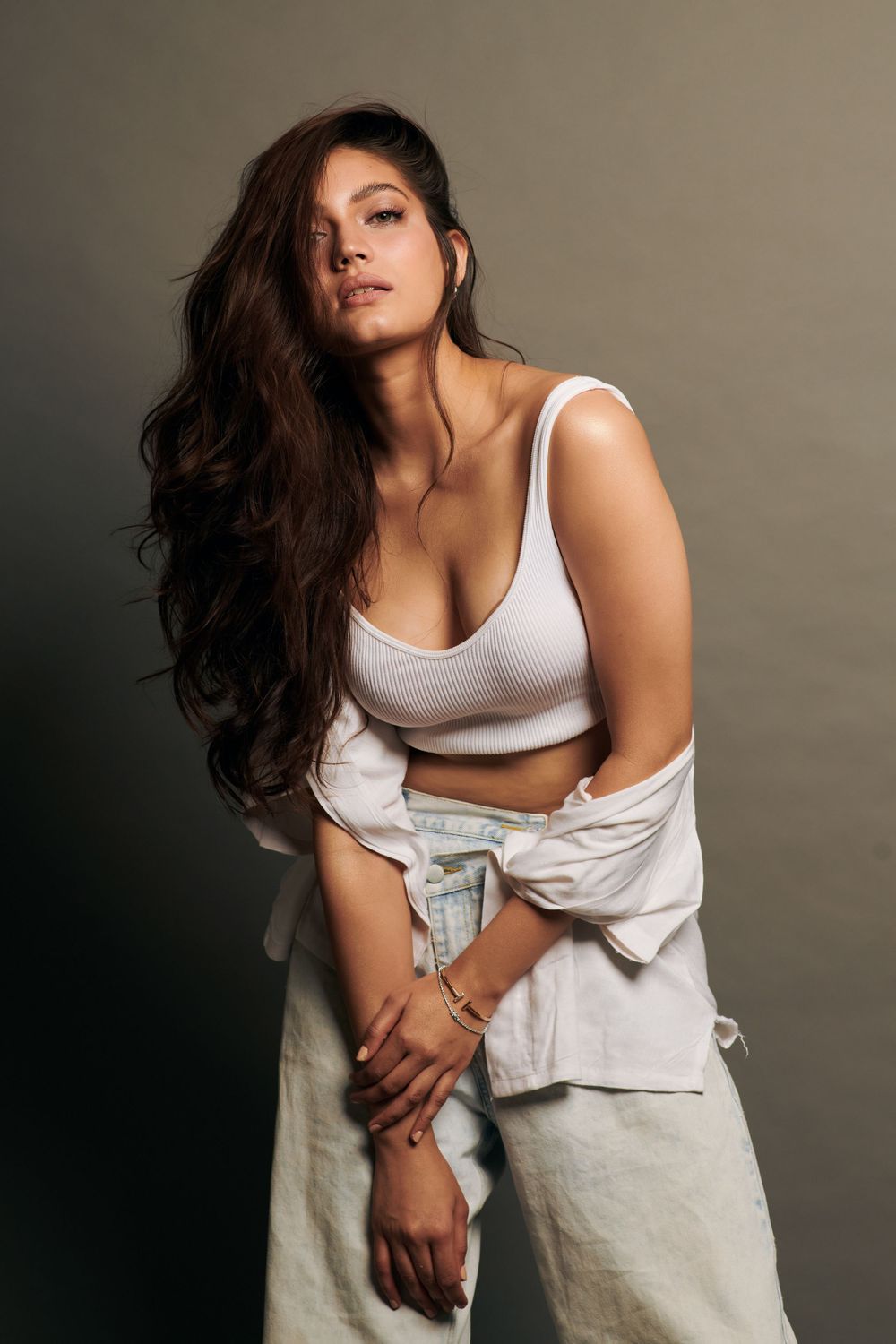 model posing standing