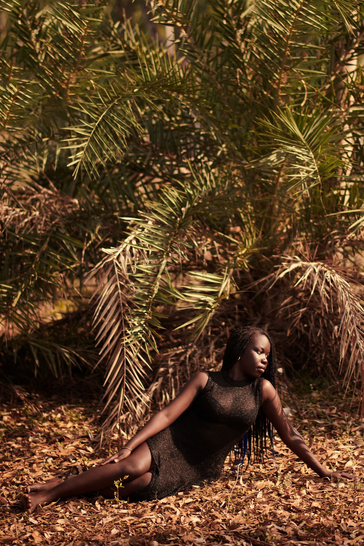 african  model posing