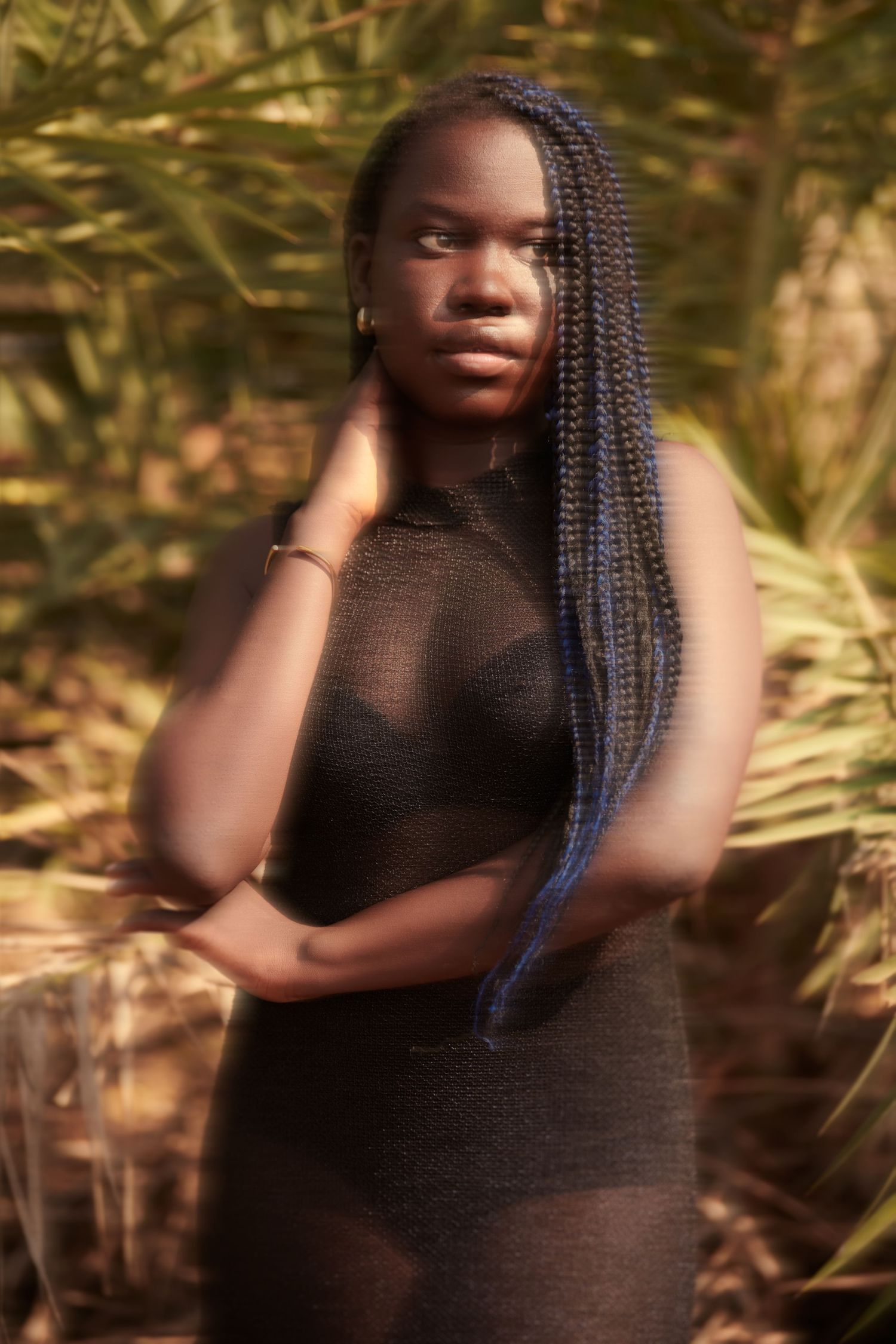 african  model posing