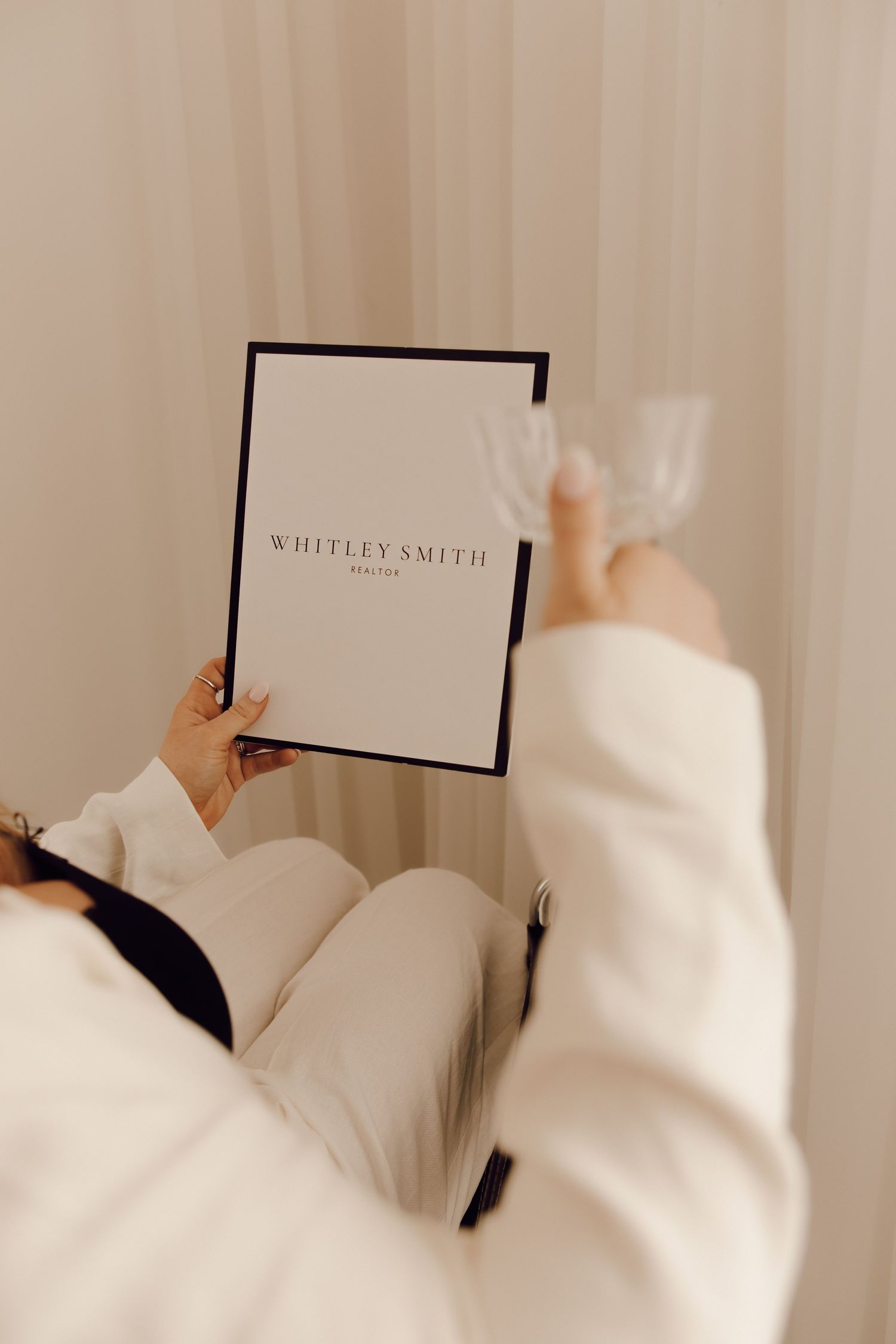 Creative branding photography for a businesswoman, showcasing her brand's personality with clean, stylish imagery.