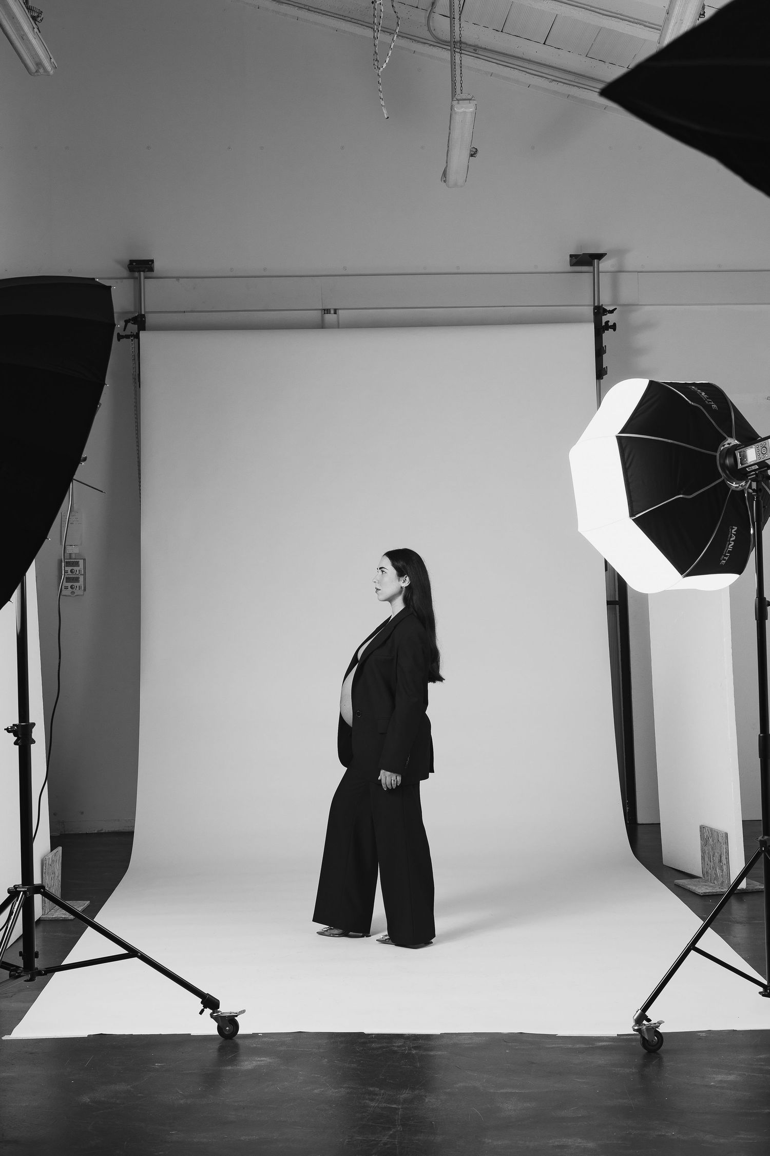 Studio portrait with soft light and natural expression