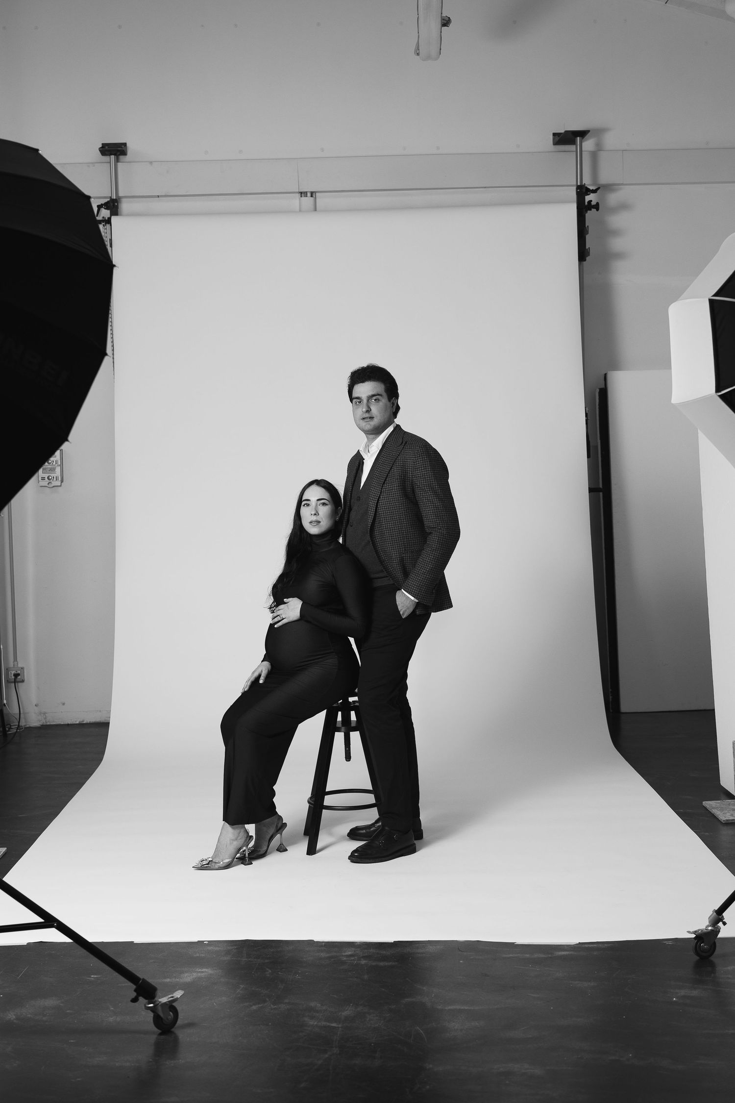 Timeless portrait photography in a simple studio setting