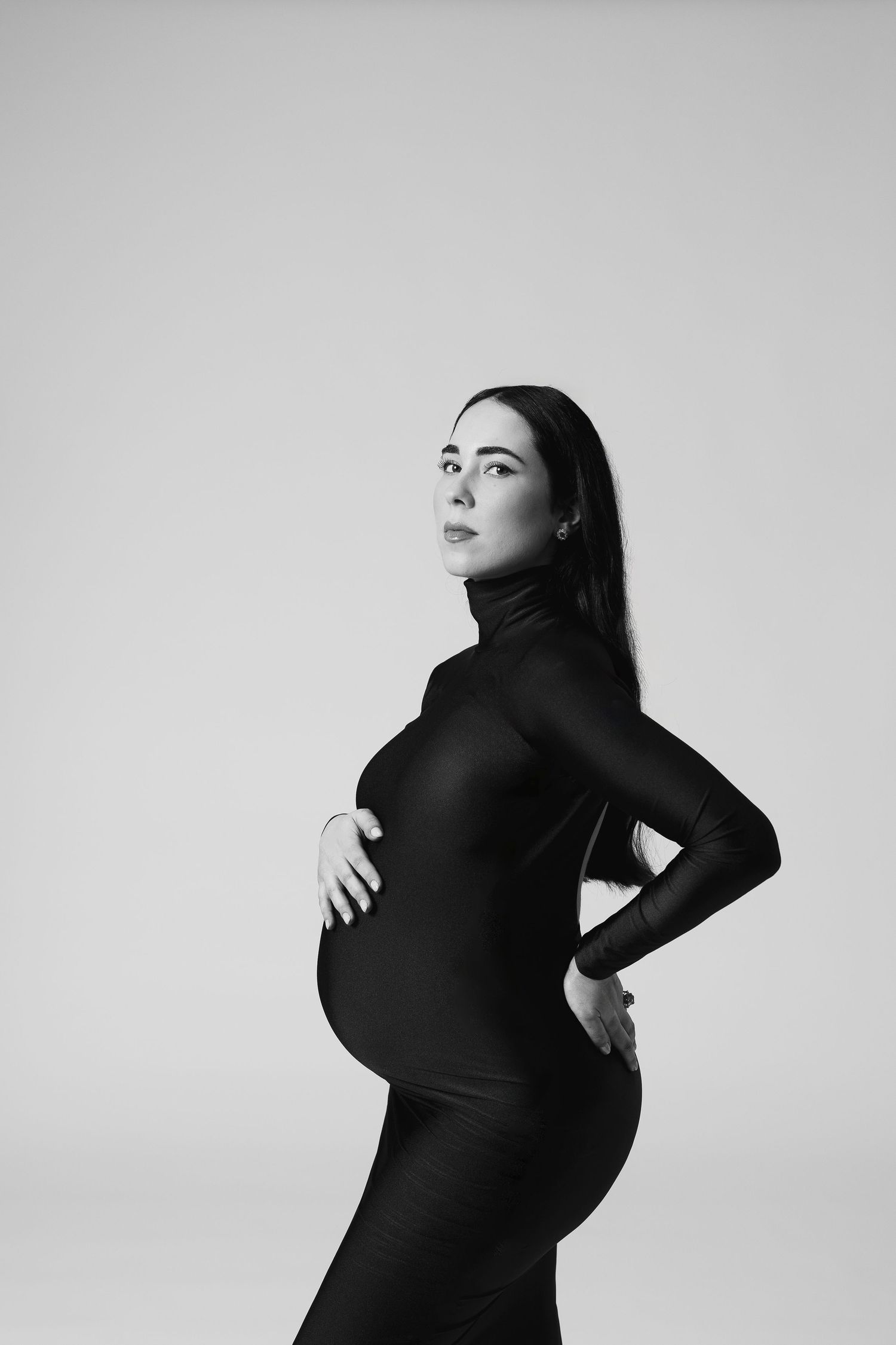 Studio portrait with soft light and natural expression