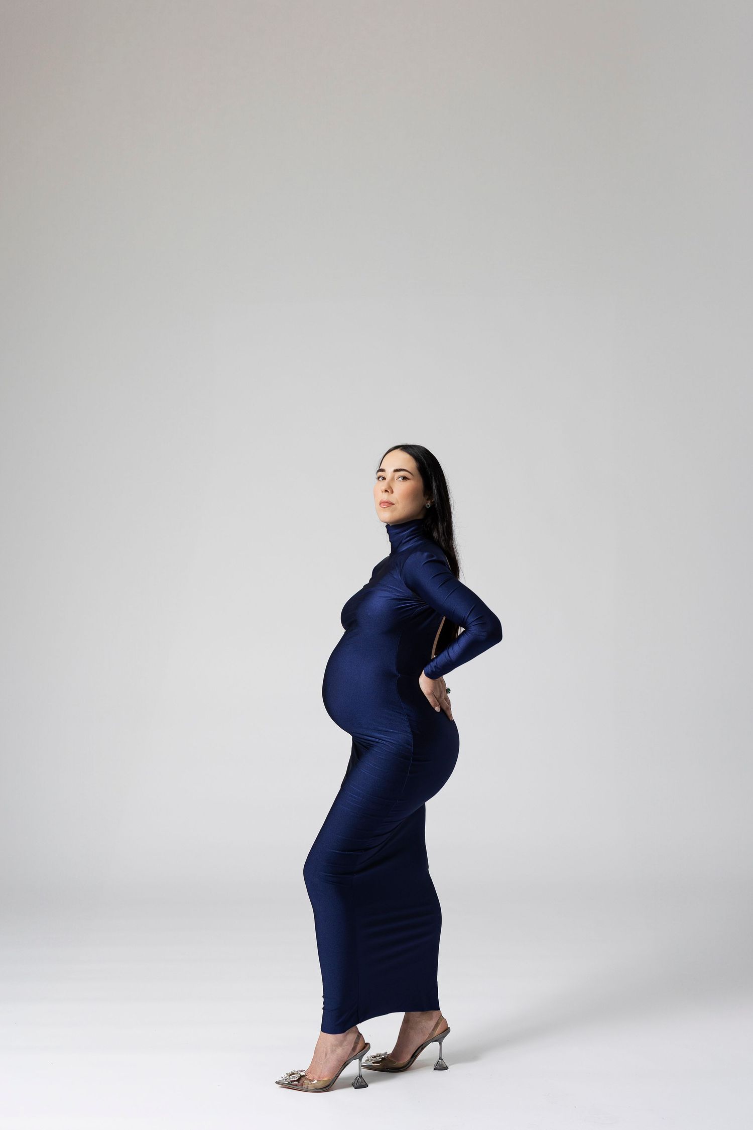 Studio portrait with soft light and natural expression