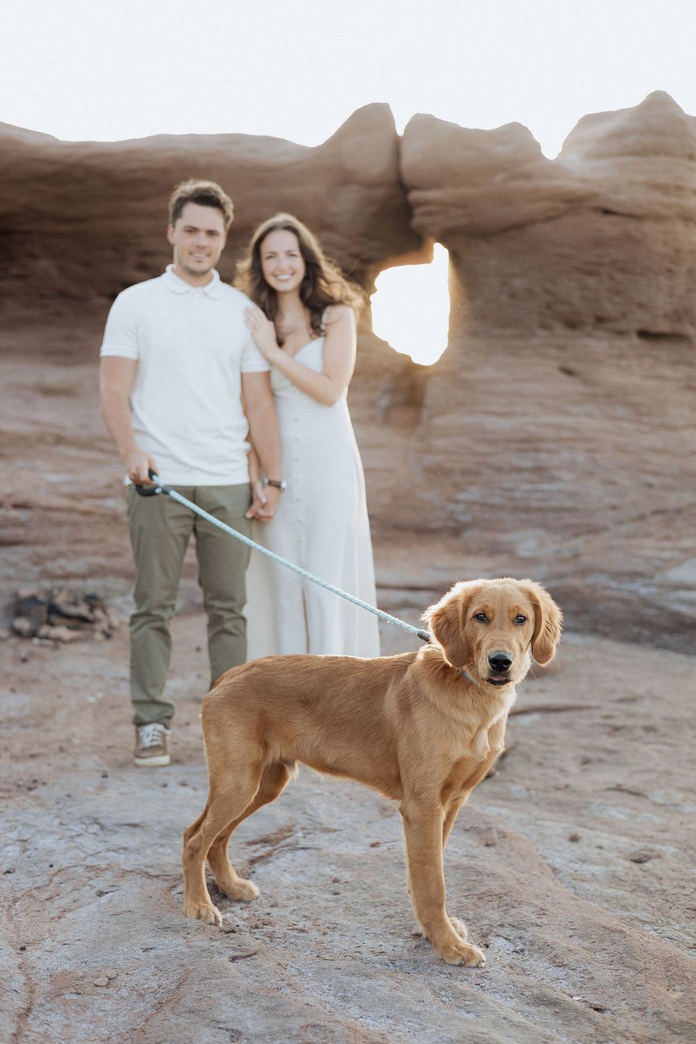 romantic couples engagement session on rocky cliffs PEI destination photography, tourism New Brunswick, travel vacation photograph Moncton