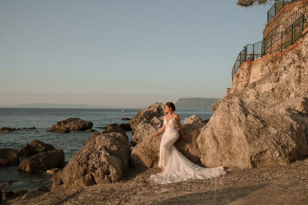 Romantic Mediterranean wedding by the sea