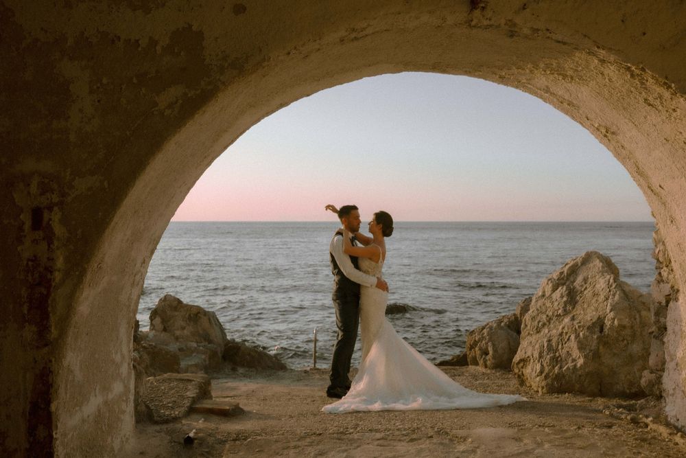Romantic Mediterranean wedding by the sea