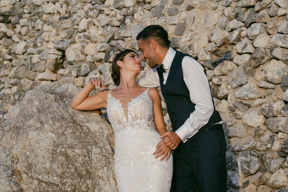 Romantic Mediterranean wedding by the sea