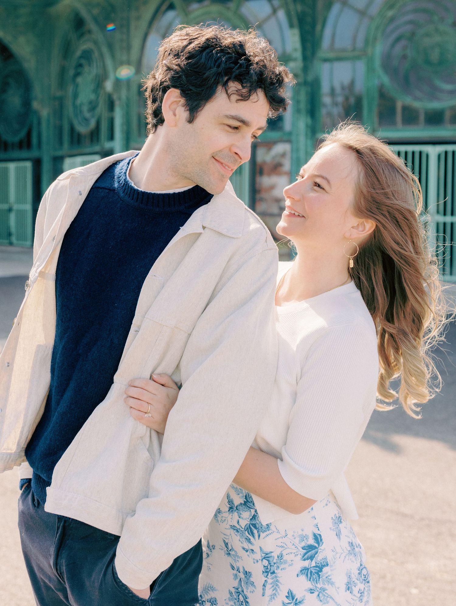 Early morning Asbury Park Engagement session Jeanie Jang photo New Jersey wedding photographer