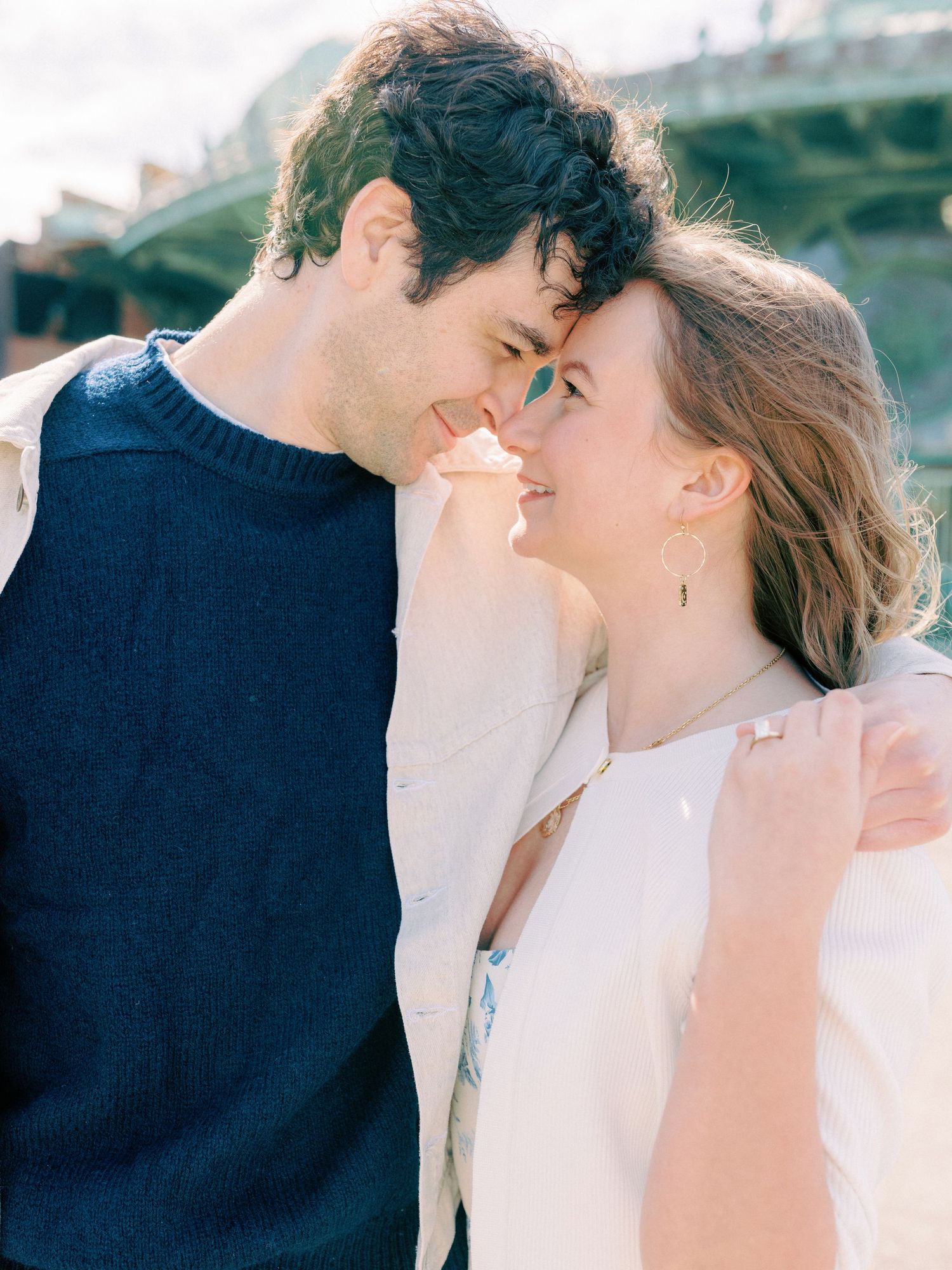 Early morning Asbury Park Engagement session Jeanie Jang photo New Jersey wedding photographer
