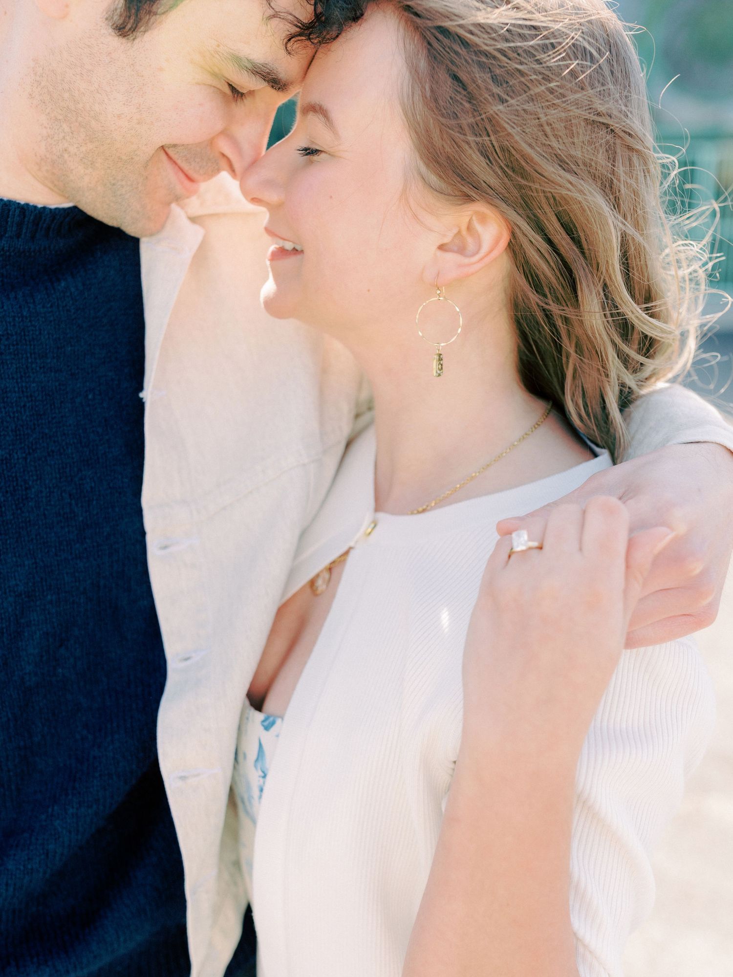 Early morning Asbury Park Engagement session Jeanie Jang photo New Jersey wedding photographer