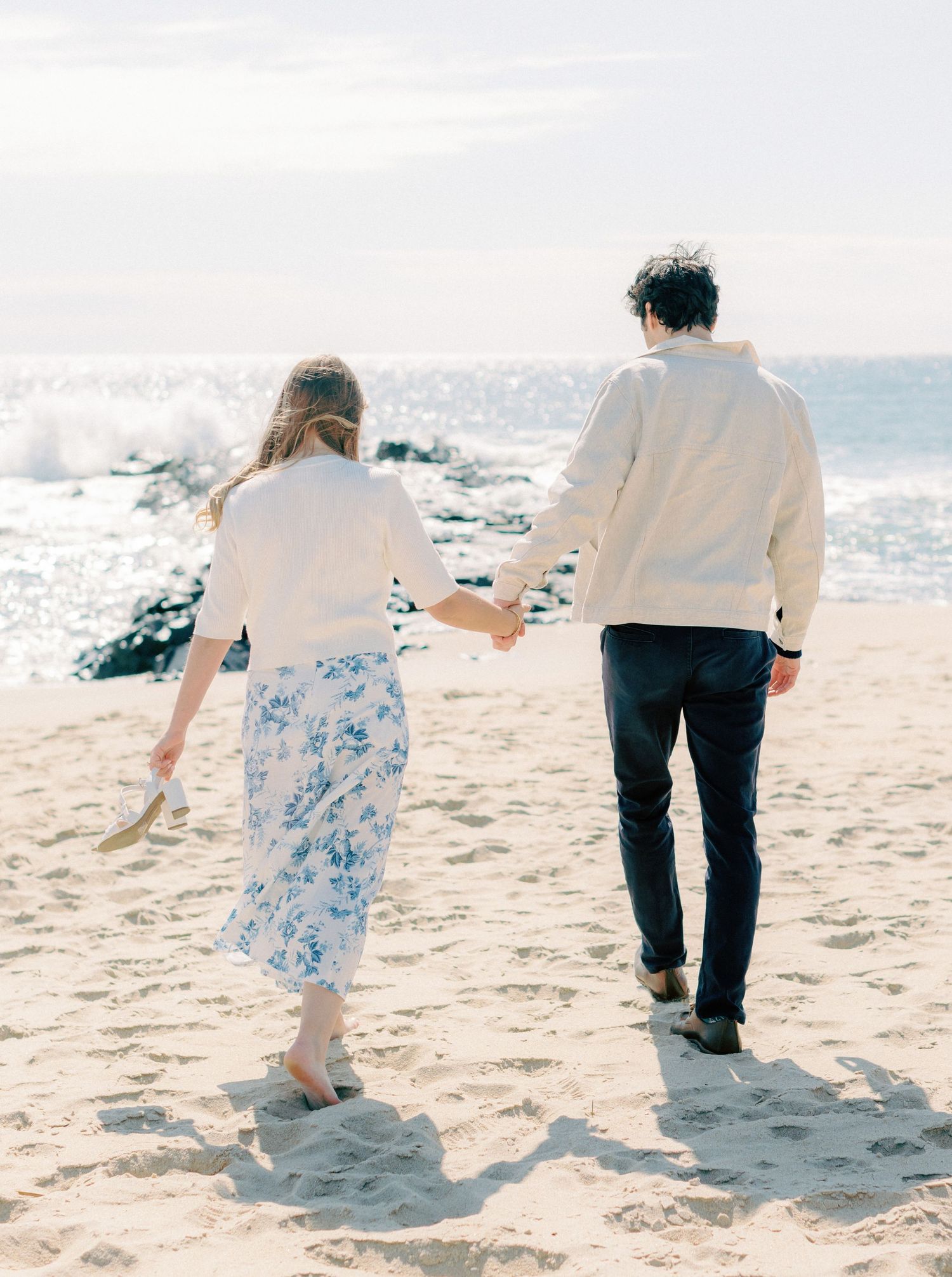 Early morning Asbury Park Engagement session Jeanie Jang photo New Jersey wedding photographer