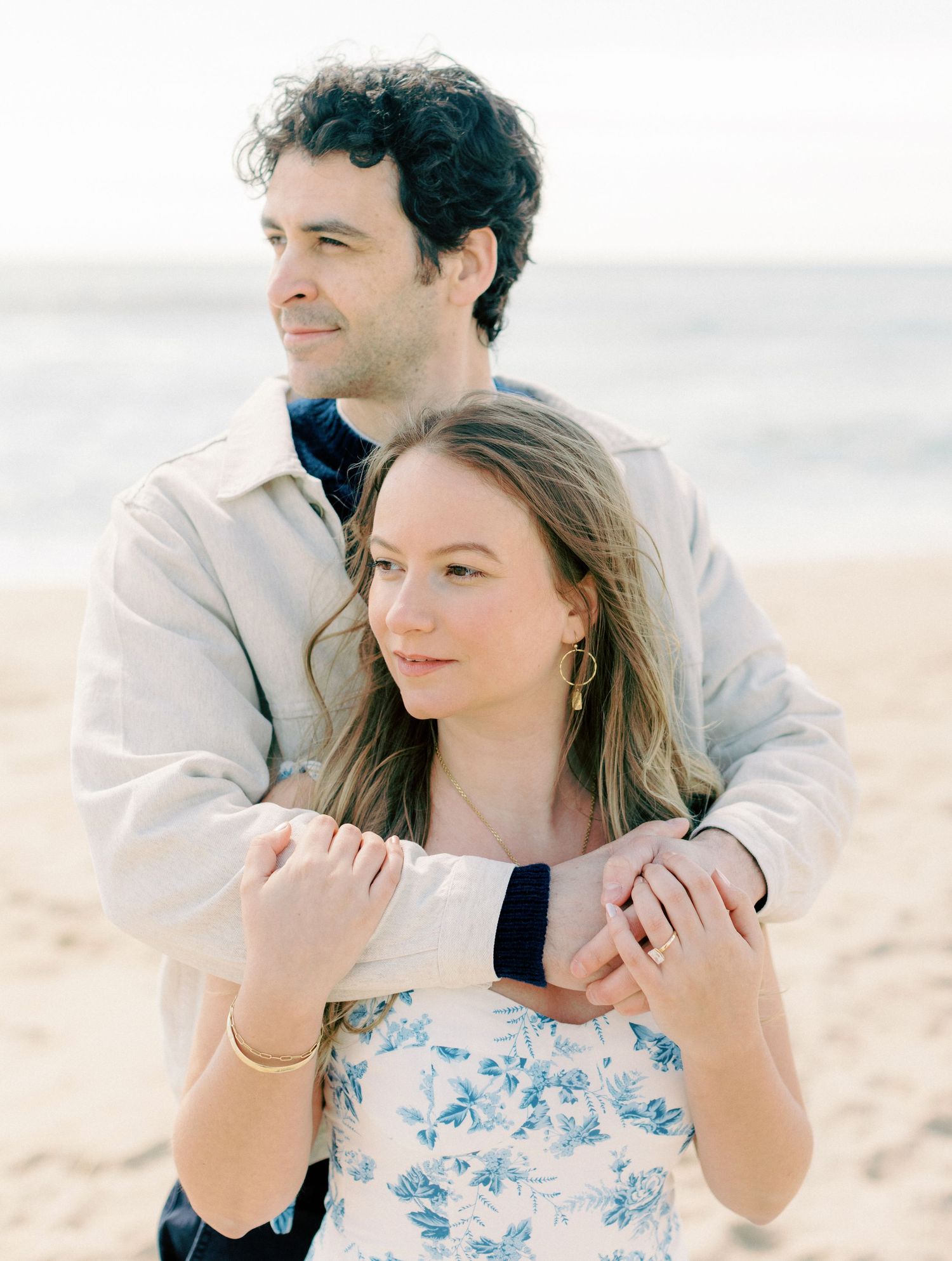 Early morning Asbury Park Engagement session Jeanie Jang photo New Jersey wedding photographer