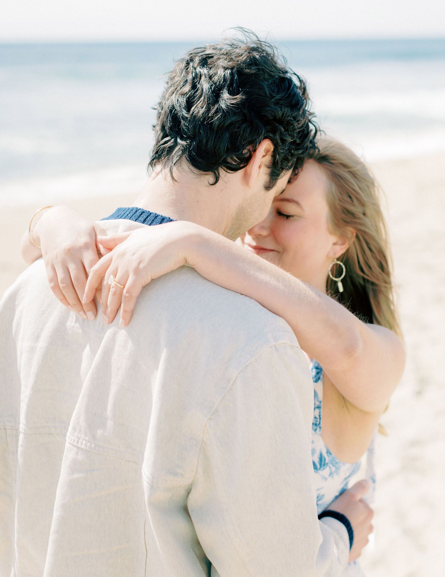 Early morning Asbury Park Engagement session Jeanie Jang photo New Jersey wedding photographer