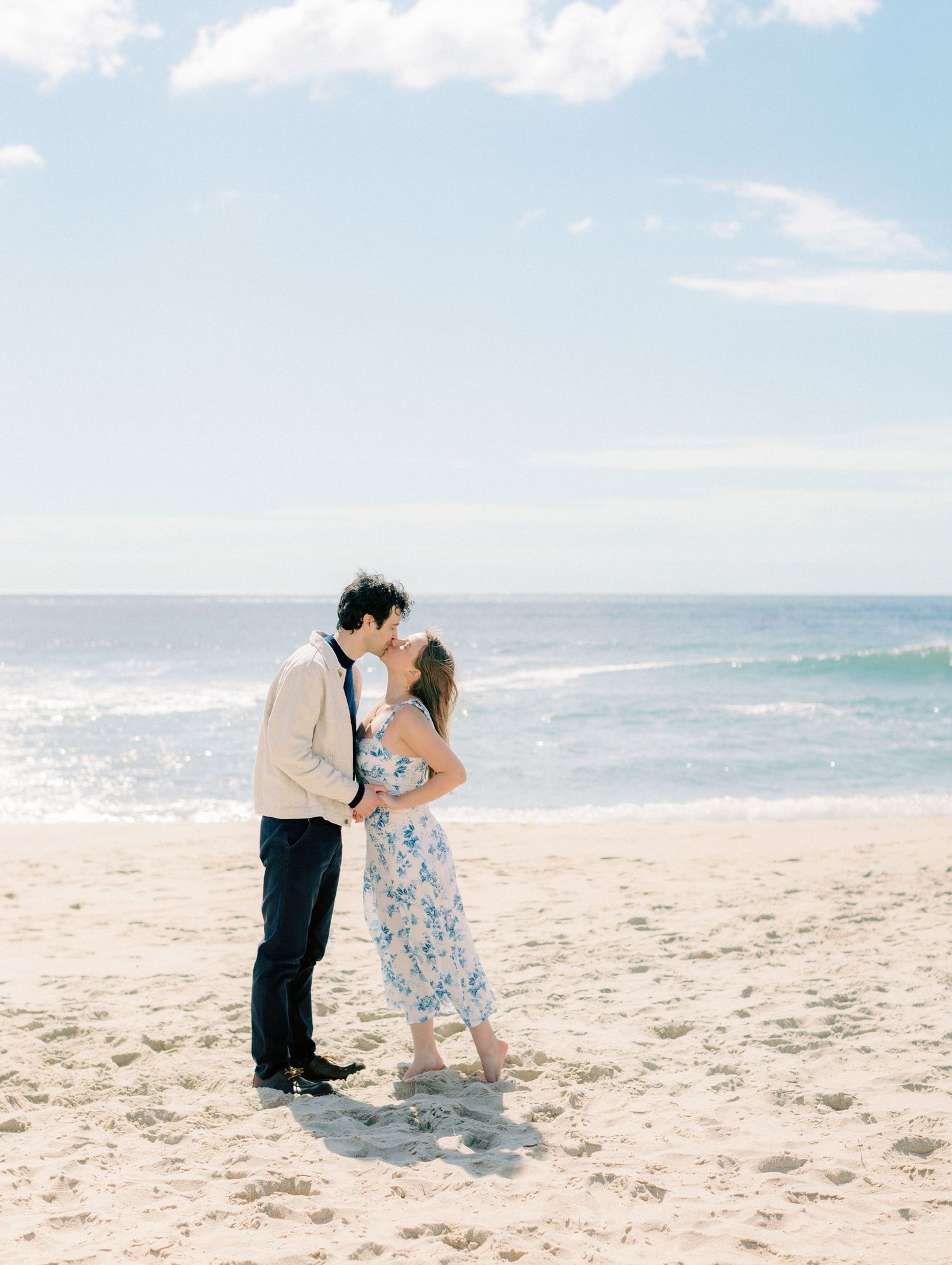 Early morning Asbury Park Engagement session Jeanie Jang photo New Jersey wedding photographer
