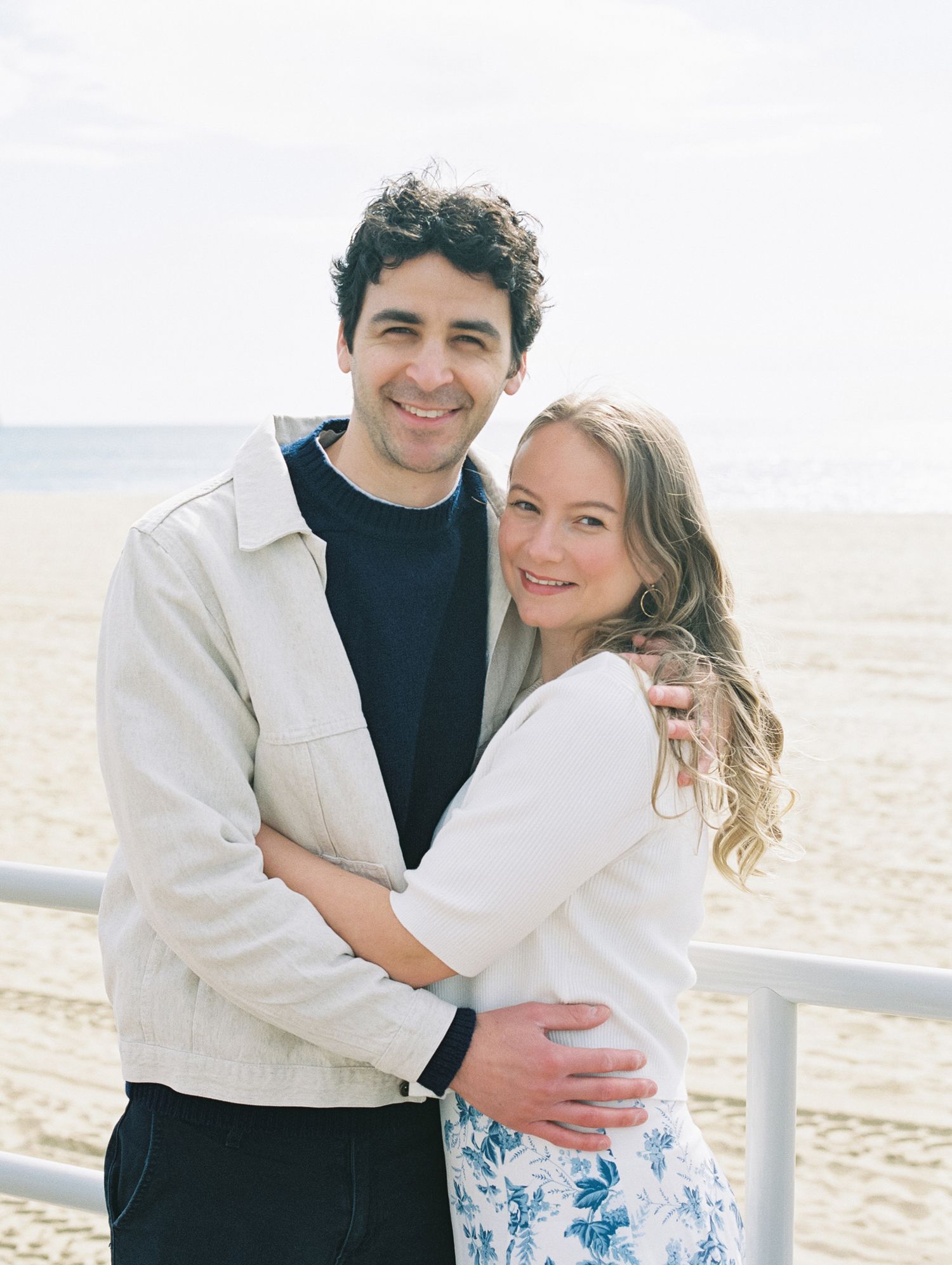 Early morning Asbury Park Engagement session Jeanie Jang photo New Jersey wedding photographer