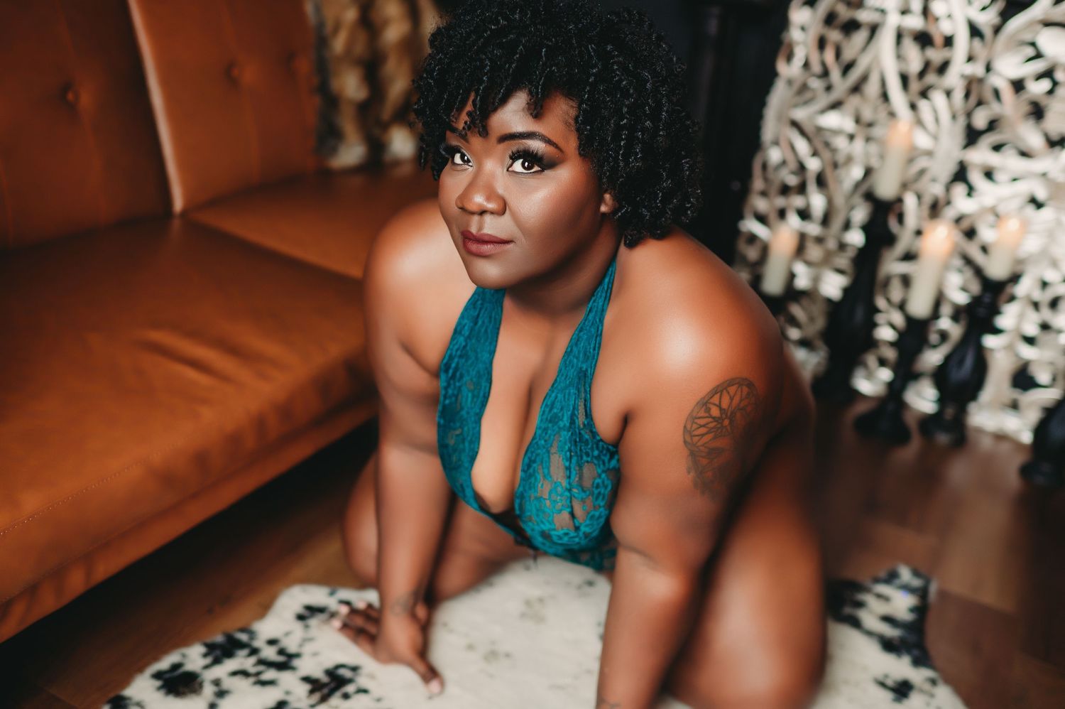 Bridal boudoir session in Columbus, Indiana