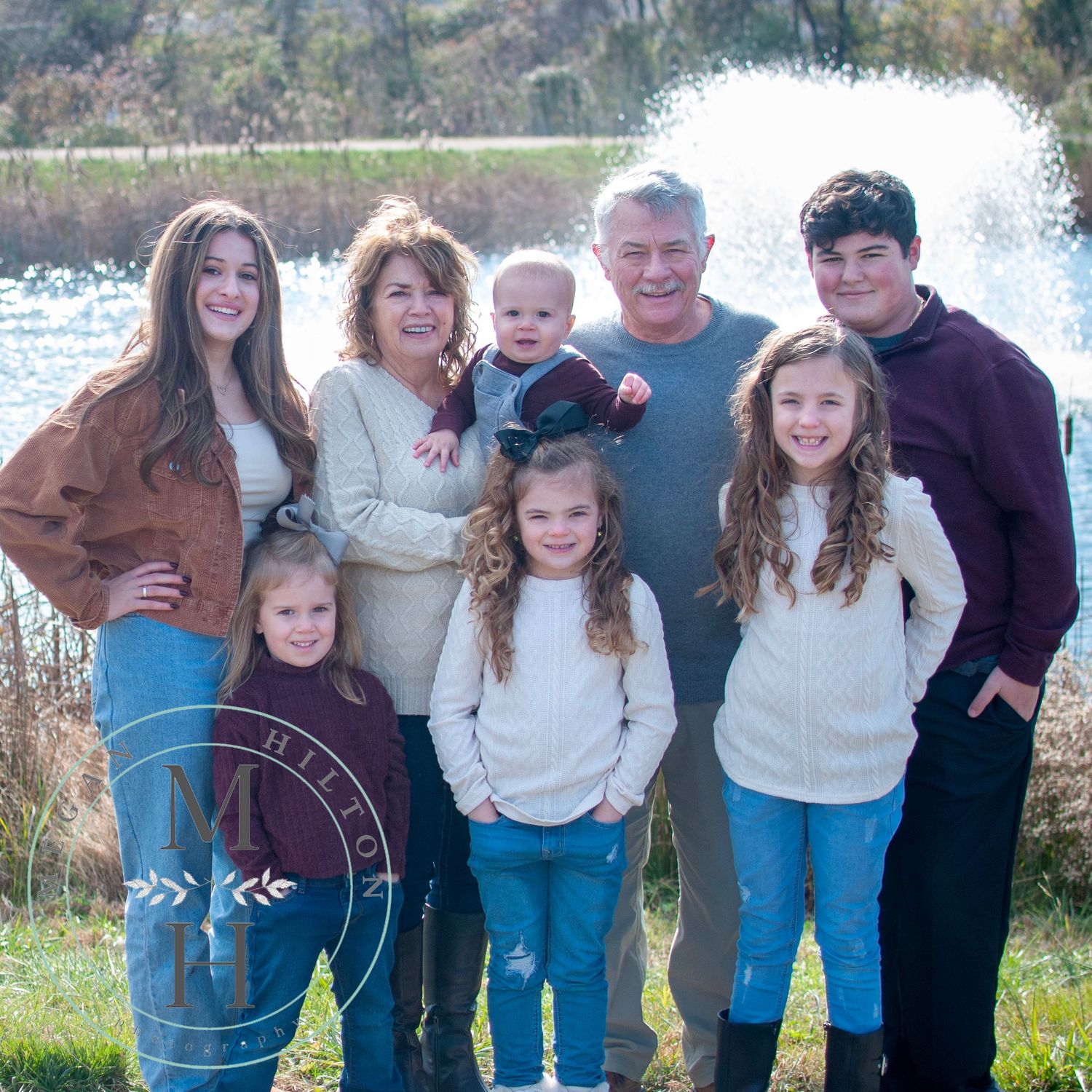 Grandparents with grandchildren photo