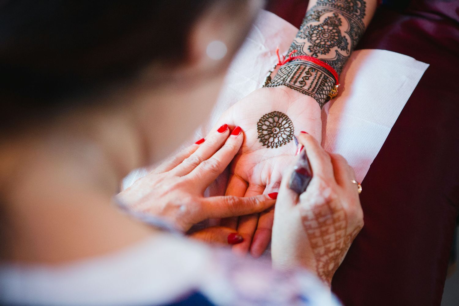 Henna and mehndi detail photos from Indian wedding