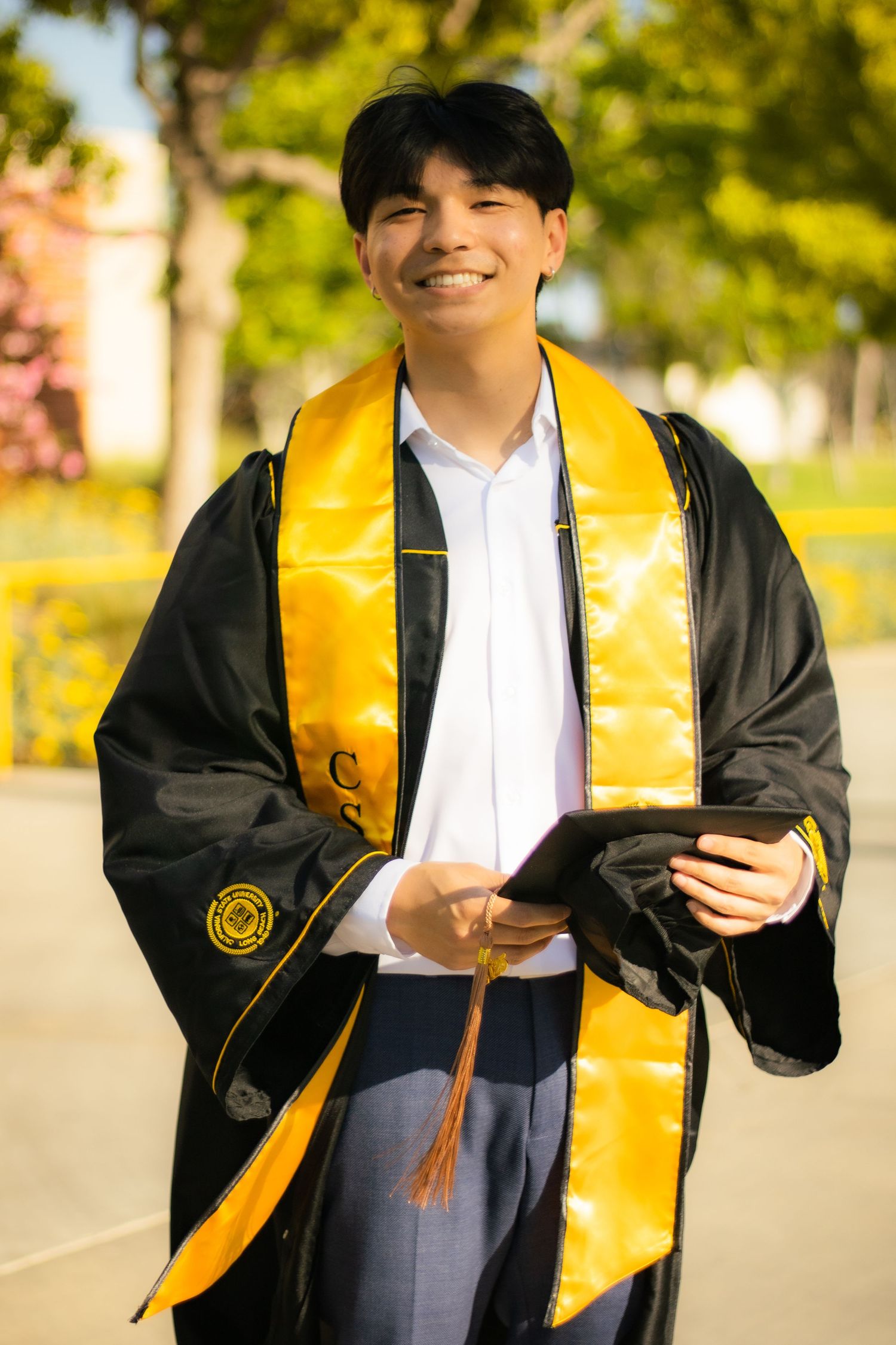 Graduation at California State University Long Beach.