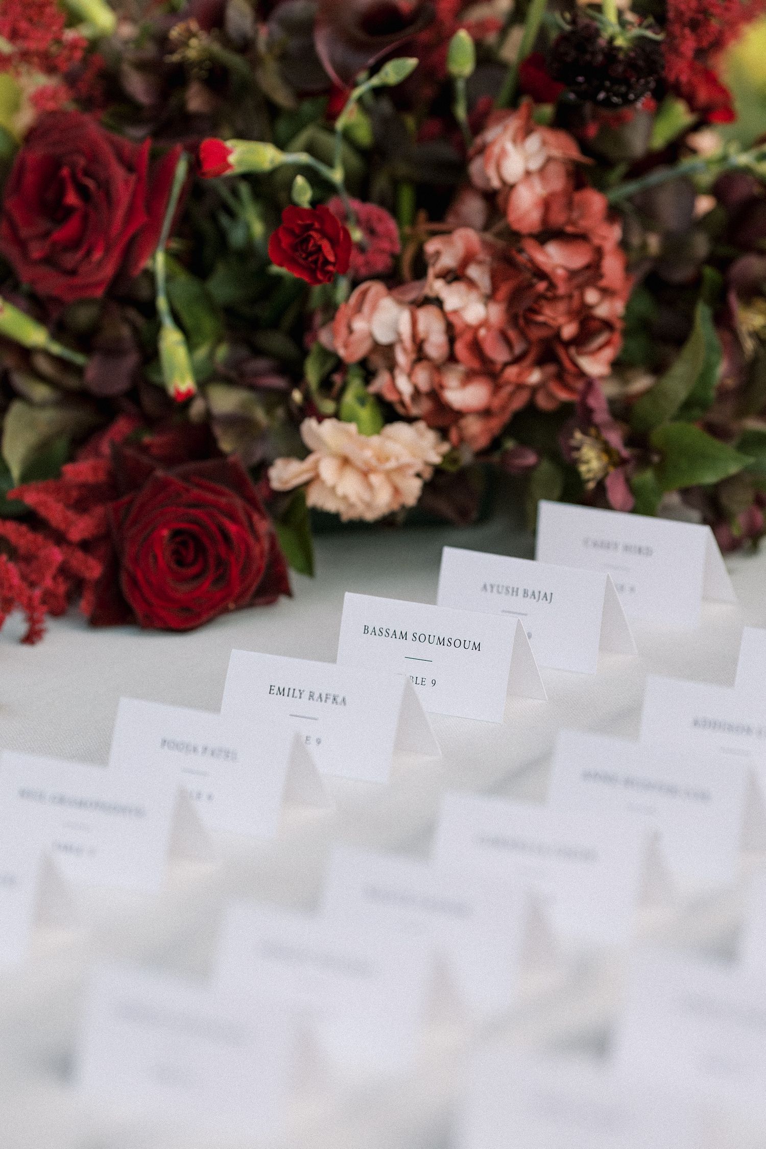 elegant wedding details and decor at Casa de Palmela