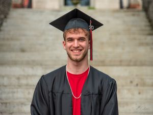 Senior portrait of a bay