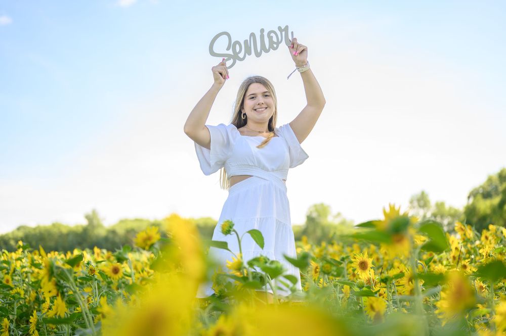 Senior portrait of a girl