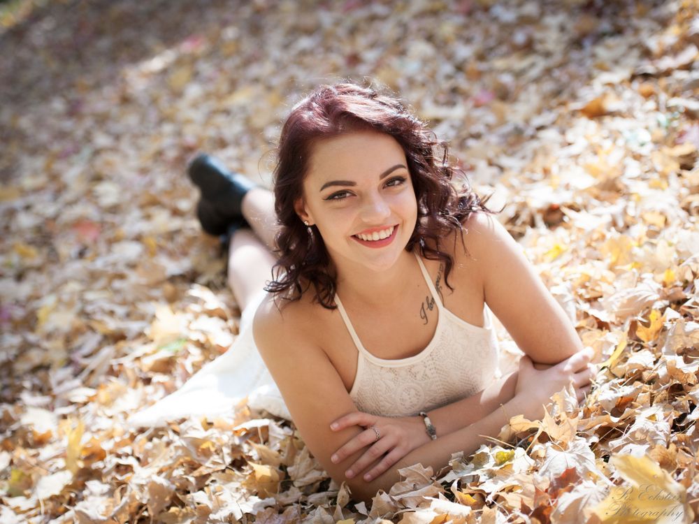 Senior portrait of a girl