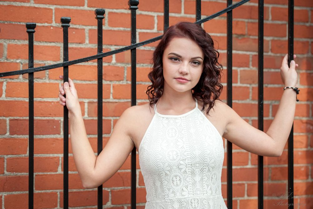 Senior portrait of a girl