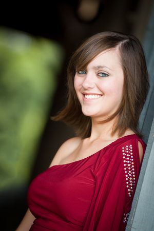 Senior portrait of a girl