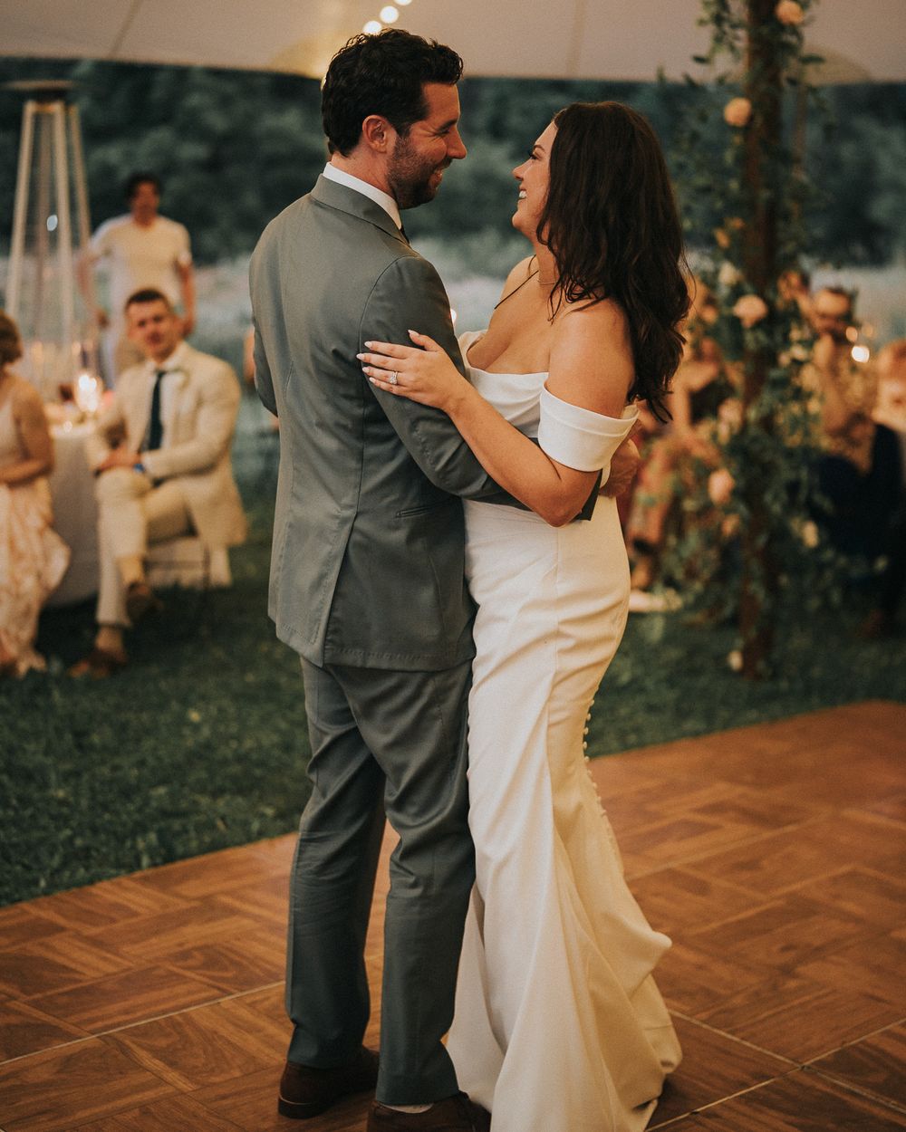 couple dancing at wedding